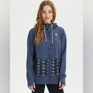 Burton Blue Hoodie with Decorative Pockets